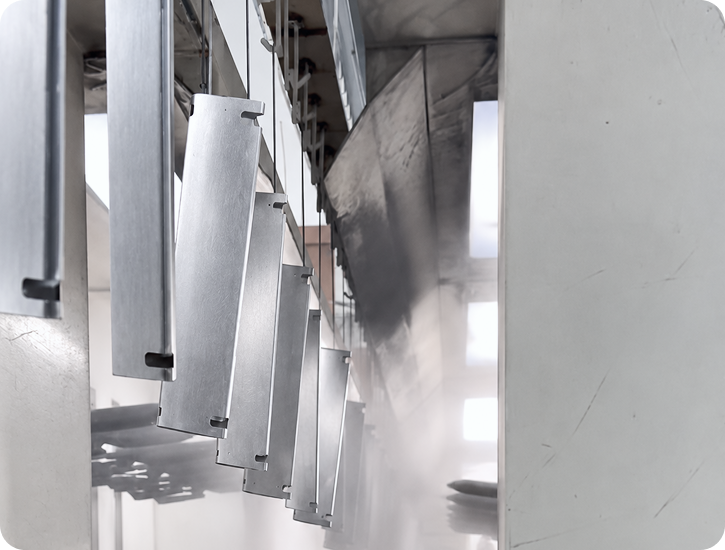 Aluminum alloy frame detail